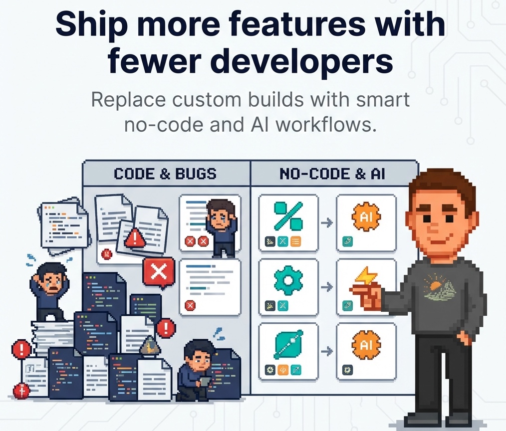 Ship more features with fewer developwers