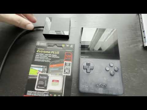 Analogue Pocket, microSD card package, and USB-C card reader