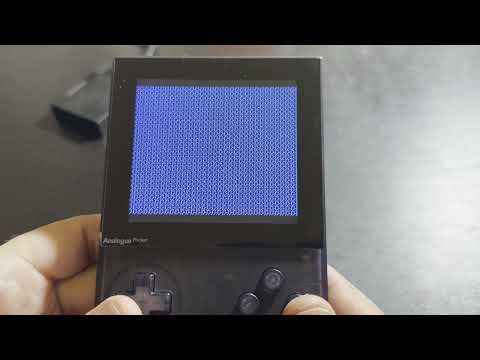 Arcade game running on the Analogue Pocket