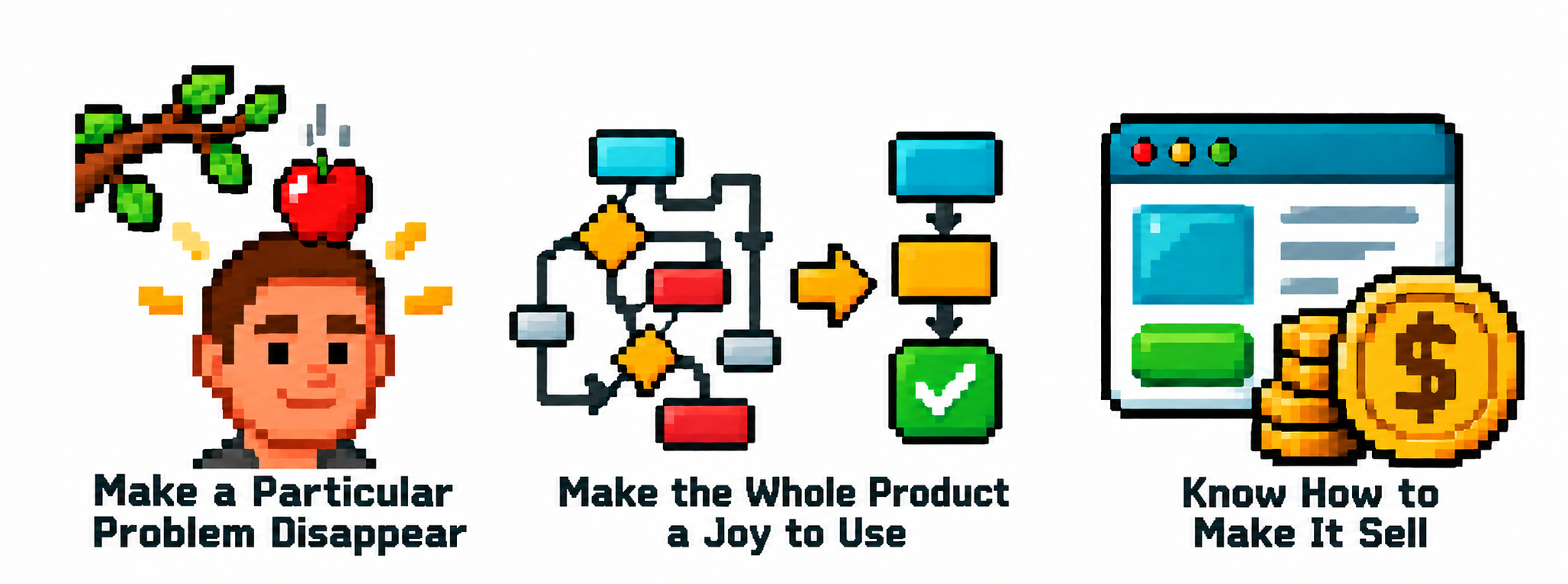 The Before You Build Framework: Make a Particular Problem Disappear, Make the Whole Product a Joy to Use, and Know How to Make It Sell